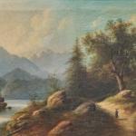 Edouard Boehm(1830–1890) Horská krajina s chalupou Edouard Boehm(1830–1890) Horská krajina s chalupou