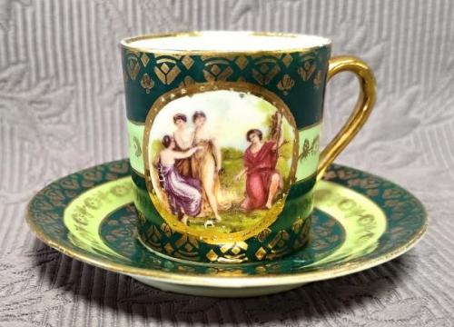 Šálek s podšálkem III., zn. Friedrich Simon - FSK  Šálek s podšálkem III., zn. Friedrich Simon - FSK