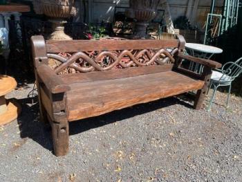 Lavička masiv exotické dřevo  Lavička masiv exotické dřevo