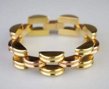 Zlatý art deco náramek Zlatý art deco náramek