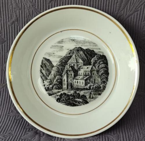 Talířek / miska s měditiskem, zn. CF ( Březová ) Talířek / miska s měditiskem, zn. CF ( Březová )