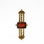 Zlatá brož s kamejí Zlatá brož s kamejí