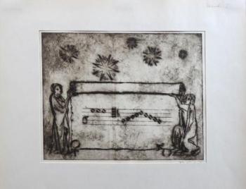 Vratislav Jan Žižka - Muž a žena, s pergamenem Vratislav Jan Žižka - Muž a žena, s pergamenem