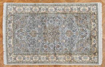 Hedvábný koberec z kašmíru 193 X 118 cm Hedvábný koberec z kašmíru 193 X 118 cm