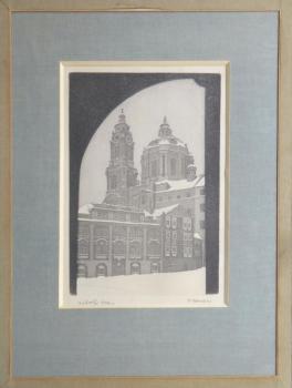 Petr Toman - Malostranské náměstí v zimě Petr Toman - Malostranské náměstí v zimě