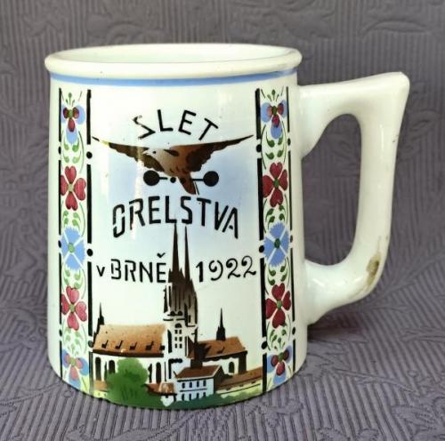 Korbel z roku 1922, Slet Orelstva v Brně  Korbel z roku 1922, Slet Orelstva v Brně
