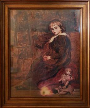 Velmi dekorativní obraz ve zlatém rámu Velmi dekorativní obraz ve zlatém rámu