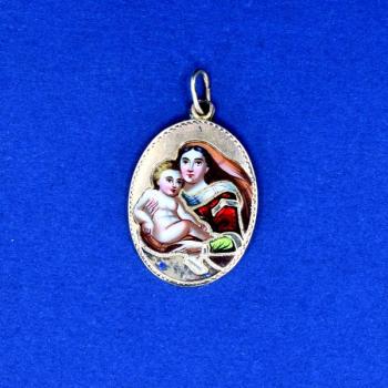 Zlatý přívěsek - Madona Zlatý přívěsek - Madona