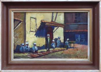 Viktor Stelzer - Arabští muži na ulici Viktor Stelzer - Arabští muži na ulici