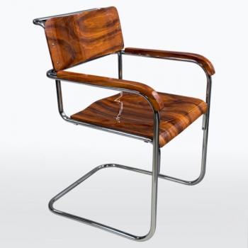 Chromové křeslo / Robert Slezák pro firmu Baťa Chromové křeslo / Robert Slezák pro firmu Baťa