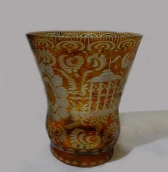 Sklenice s jelenem, Biedermeier Sklenice s jelenem, Biedermeier