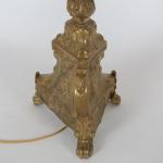 Starožitná stojací lampa z kostelního svícnu Starožitná stojací lampa z kostelního svícnu