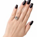 Platinový prsten s diamanty 0,98 ct - certifikován Platinový prsten s diamanty 0,98 ct - certifikován
