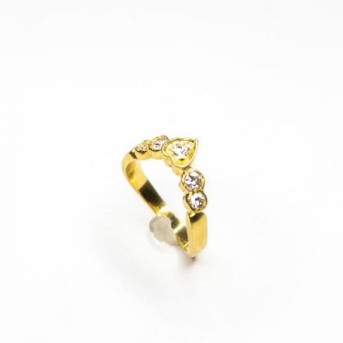 Briliantový prsten, srdíčko Briliantový prsten, srdíčko