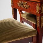 Starožitný Empírový hrací set stůl a židle Starožitný Empírový hrací set stůl a židle