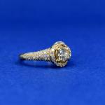 Zlatý prsten s brilianty Zlatý prsten s brilianty