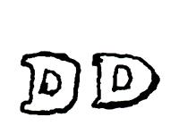 DALOVICE (Dallwitz), 1820-1850, vtlačená značka DD DALOVICE (Dallwitz), 1820-1850, vtlačená značka DD