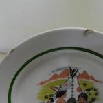 Dětské talíře s indiány Dětské talíře s indiány