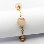 Zlatý náramek s acháty Zlatý náramek s acháty