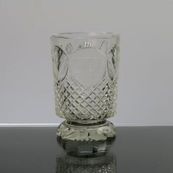 Empírová číška s monogramem MU Empírová číška s monogramem MU