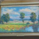 Obraz Ota Bubeníček - krajina s rybníkem  Obraz Ota Bubeníček - krajina s rybníkem