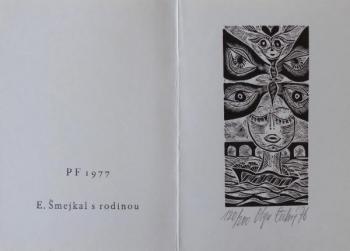 Olga Čechová - PF 1977 E. Šmejkal s rodinou Olga Čechová - PF 1977 E. Šmejkal s rodinou