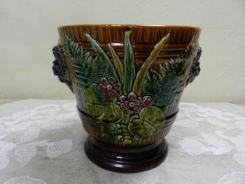 Secesní květináč / květník, majolika Secesní květináč / květník, majolika