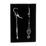 Zlaté náušnice se safíry a brilianty Zlaté náušnice se safíry a brilianty