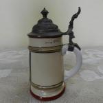 Porcelánový malovaný korbel / krýgl, průsvitka Porcelánový malovaný korbel / krýgl, průsvitka
