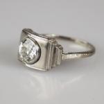 Art deco prsten s diamantem Art deco prsten s diamantem