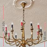 Francouzský empírový lustr s hady Francouzský empírový lustr s hady