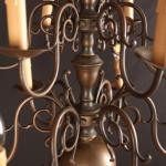 Starožitný holandský lustr z bronzu dvoupatrový Starožitný holandský lustr z bronzu dvoupatrový