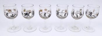Adolf Beckert, Steinschönau - Skleničky na likér Adolf Beckert, Steinschönau - Skleničky na likér