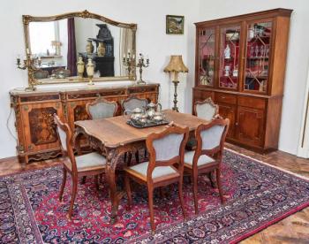 Neorokokové židle z masivního dubu Neorokokové židle z masivního dubu