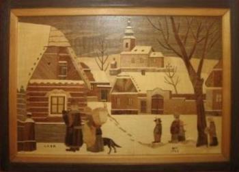 Intarzie dle námětu od J. Lady , z r. 1997 Intarzie dle námětu od J. Lady , z r. 1997