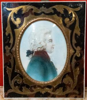 Miniatura, portrét šlechtice Miniatura, portrét šlechtice