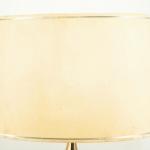 Mosazná lampička s látkovým stínidlem Mosazná lampička s látkovým stínidlem