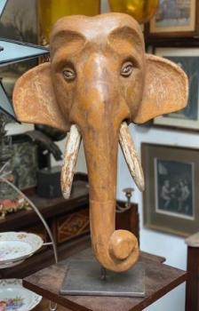 Dřevěná plastika slona  Dřevěná plastika slona