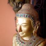 Velký Buddha na lotosovém květu Velký Buddha na lotosovém květu