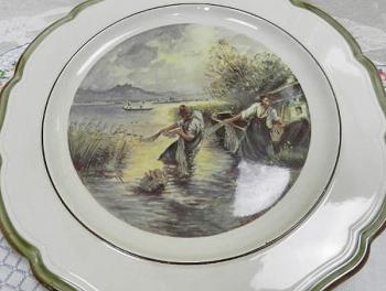 Dekorační talíř Rybáři Dekorační talíř Rybáři