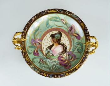 Secesní servírovací talíř - Sèvres Secesní servírovací talíř - Sèvres