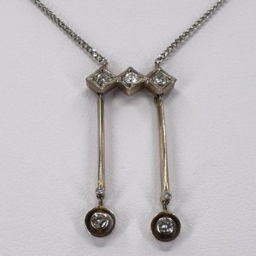 Au 585/1000/3,90 g, brilliant cut diamonds cca 0,20 ct Au 585/1000/3,90 g, brilliant cut diamonds cca 0,20 ct