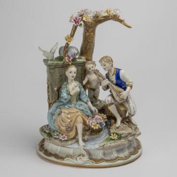 83. Milenci pod stromem s andílkem 83. Milenci pod stromem s andílkem