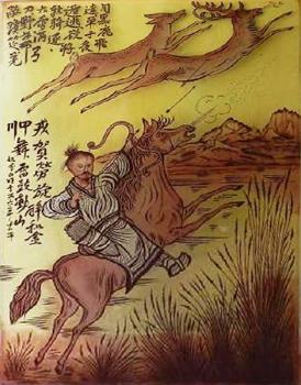 Ručně malované sklo s orientálními motivy Ručně malované sklo s orientálními motivy