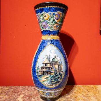 bratři Kudělkové, unikátní velká váza Radhošť bratři Kudělkové, unikátní velká váza Radhošť