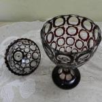 Masivní rubínová dóza / pohár - Nový Bor Masivní rubínová dóza / pohár - Nový Bor