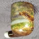 Porcelánová dýmka č.4 - Myslivecký motiv  Porcelánová dýmka č.4 - Myslivecký motiv