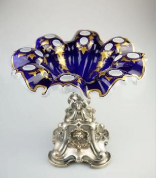 Stříbrný nástolec se sklem Stříbrný nástolec se sklem