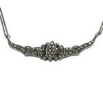 Stříbrný Art-deco kolier Stříbrný Art-deco kolier