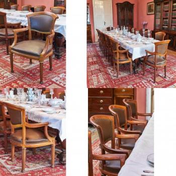 Starožitný set křesílek k jídelnímu stolu 12 KS Starožitný set křesílek k jídelnímu stolu 12 KS